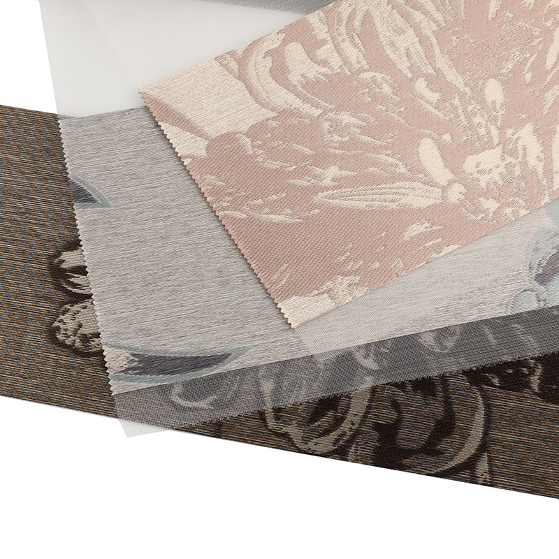 YX022 Phòng khách đơn giản Rèm gạc mềm Jacquard Zebra Blind Vải