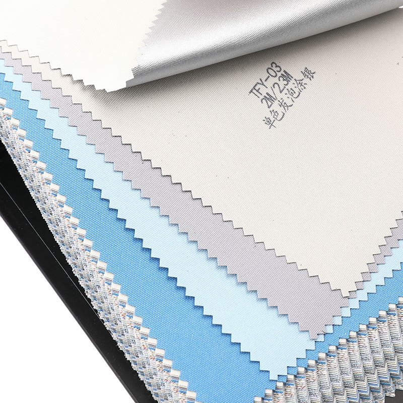TFY Foam Silver Coating Economy 100% Blackout Roller Blind Fabric